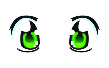 Cartoon 3d Eye In Vector High quality original trendy vector set of anime cartoon eyes.
