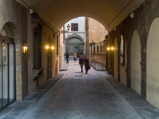 Italia,Toscana, Firenze. Un vicolo del centro storico.