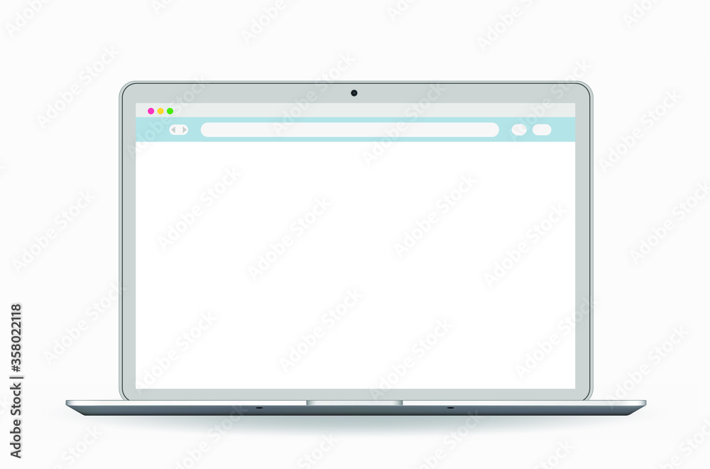 Poster browser window flat vector icon window internet browser. graphic vector illustration.