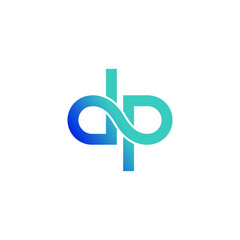 DP vector logo editable with Adobe Illustrator