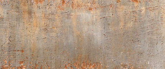 Rusty metal texture or background. Old metal iron panel.