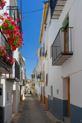 Fototapeta premium paseo por las bonitas calles de Alhama de Granada, España