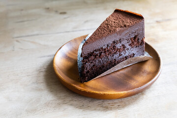 Pattern chocolate cake