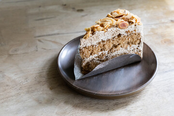 Almonds coffee cake
