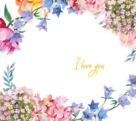 delicate floral frame