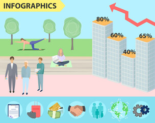 Fototapeta na wymiar Real estate sales infographics