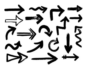 Sketsh arrows collection on a white background.