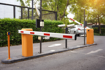 Automatic Barrier Gate, Security system for building and car entrance vehicle barrier
