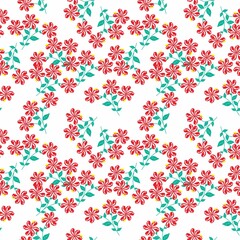 Obraz na płótnie Canvas Seamless Pattern With Floral Motifs able to print for cloths, tablecloths, blanket, shirts, dresses, posters, papers.