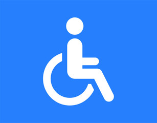 accessible for disabled people sign