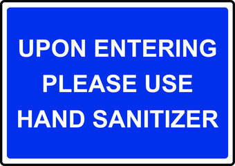 Use sanitizer personal hygiene vector notice sign