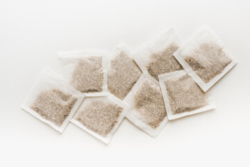 Fototapeta na wymiar filter sachets, filter chamomile bags