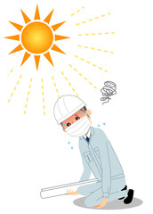 熱中症になった現場監督