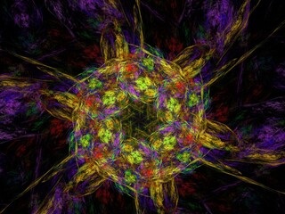 Imaginatory fractal background Image