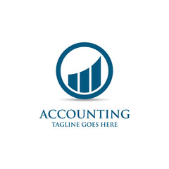Accounting and Financial Logo Design Template