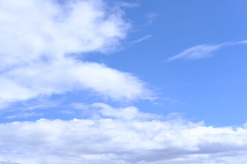 blue sky with white clouds
