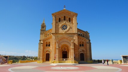 Fototapeta premium Ta' Pinu, a Roman Catholic minor basilica and national shrine in Gozo