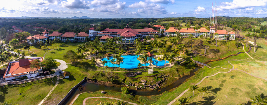 aerial view of bintan lagoon resrt