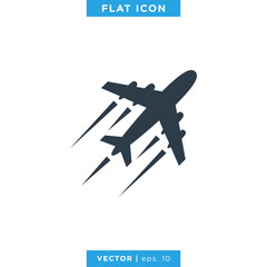 Air Plane Icon Design Template.