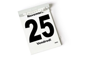 25  Novembre 2022
