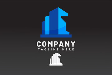 Logo Template Building For Real estate company brand and contractor