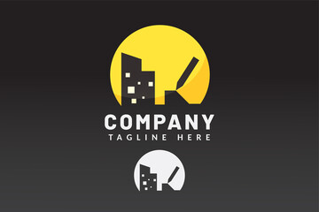 Logo Template Building For Real estate company brand and contractor