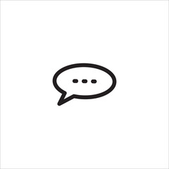 Bubble speech line icon