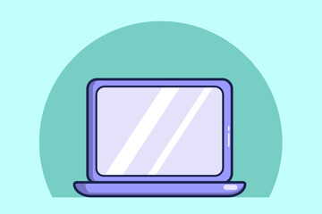 Laptop Icon. Vector Illustration