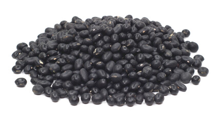 black soybean isolated on white background.