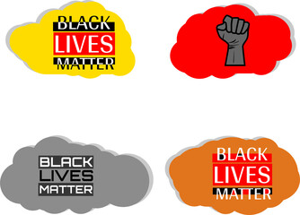 Black Lives Matter, I Can't Breathe. Protest Banner about Human Right of Black People in US. Black Lives Matter. America.