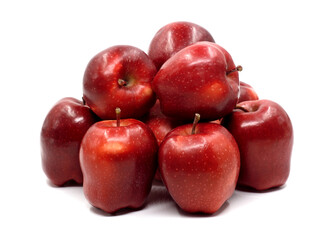 red apple isolated on white background