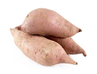 potatoes isolated on white background