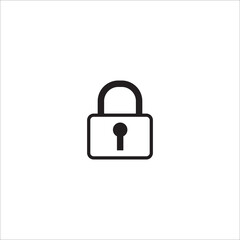 Padlock icon vector