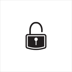 Padlock icon vector