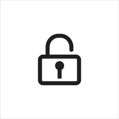Padlock icon vector