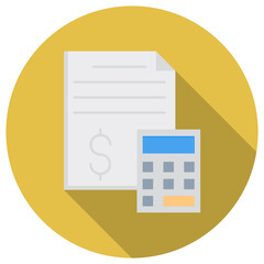 Advance cost management and accounting, financial planning vector flat Icon design 