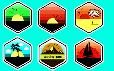 set of vector badges