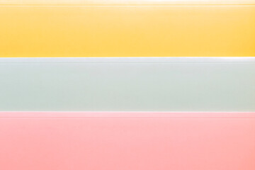 Obraz premium Trendy pastel color paper texture background. Abstract geometric paper background. Colorful of soft paper background.