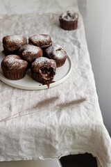 Chocolate cottage cheese cupcakes 