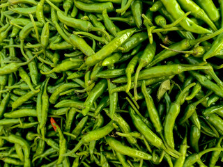green chilli in market