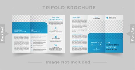 Fototapeta na wymiar Corporate Trifold Brochure Design 