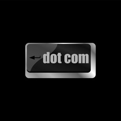 dot com button on computer keyboard key