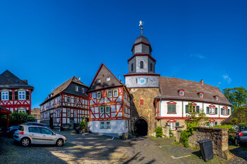 Fototapeta na wymiar Burg, Braunfels, Hessen, Deutschland 