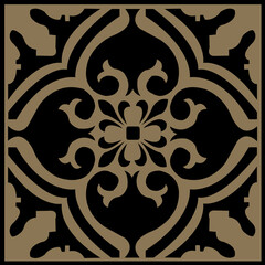 seamless pattern with floral ornament