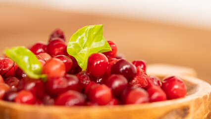 Cranberry,  Red sour fruit  There are many health benefits.