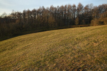 Fields in the mountains of the province of Gipuzkua, Basque Country, Spain, Tolosa.