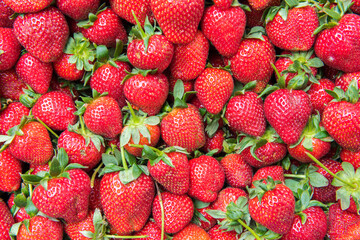 Fresh strawberry background.