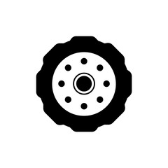 Tire, wheel car icon