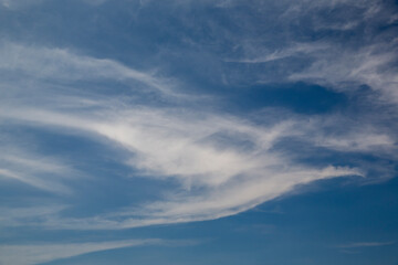 clouds in the blue sky