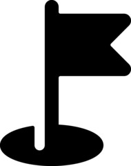 golf hole icon for web and apps